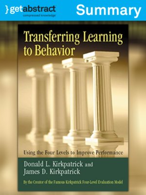 cover image of Transferring Learning to Behavior (Summary)